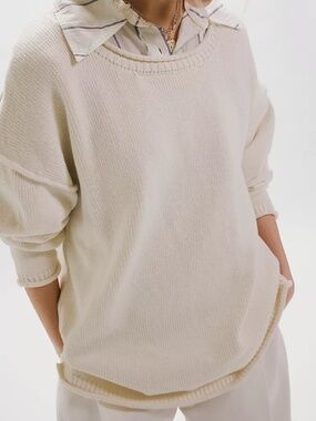 We The Free Ella Roll-Neck Cotton Knit Sweater